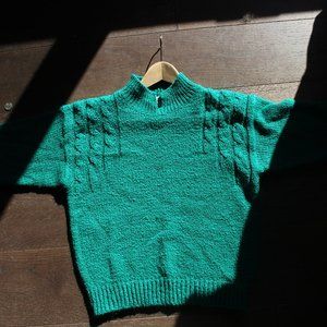 Whimsical Aquamarine Sweater